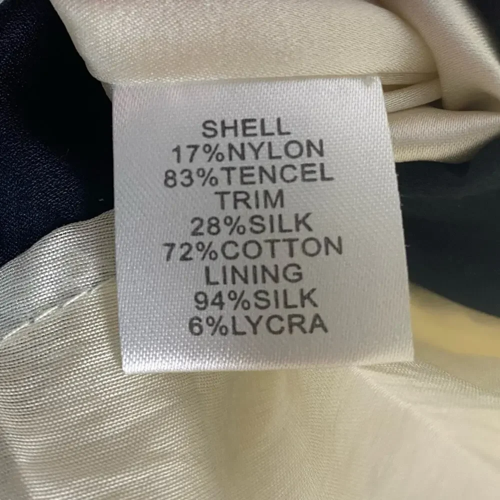 Diane von Furstenberg DVF Florence Silk Womens Babydoll Dress Ivory Black Sz 2 - Picture 7 of 11